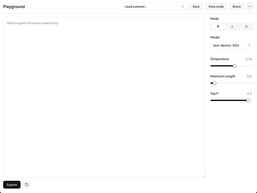 shadcn examples Playground