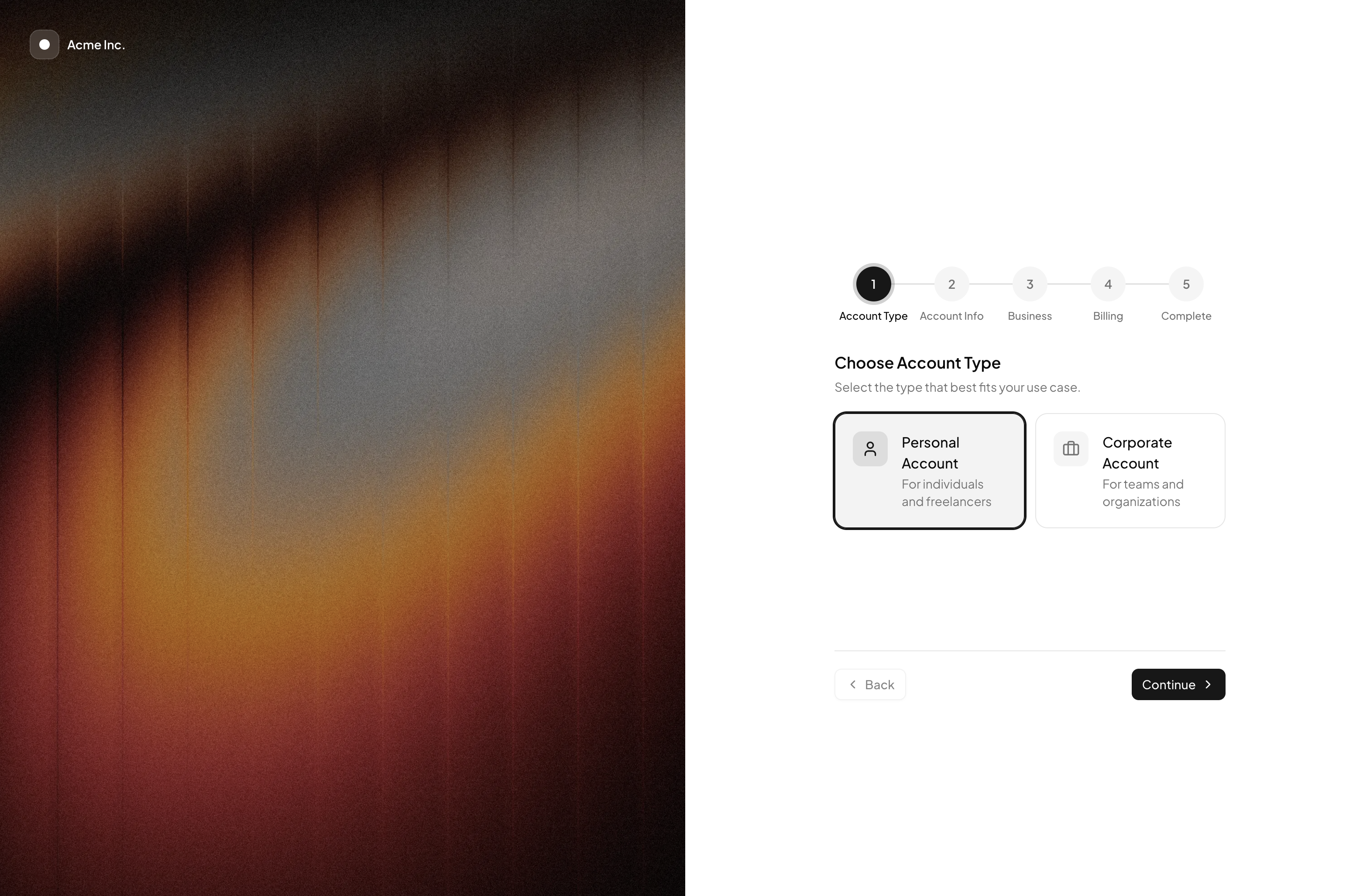 Onboarding Flow with Cover preview
