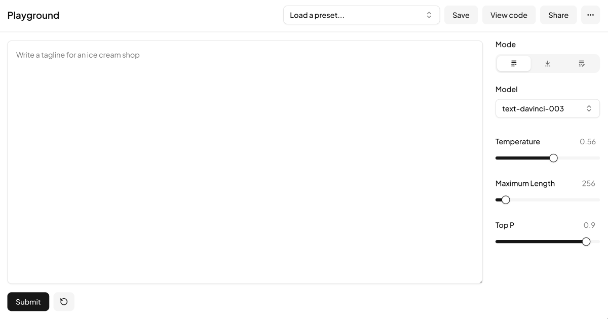 shadcn examples Playground